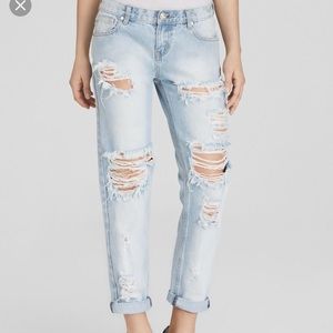 One Teaspoon Awesome Baggie ripped jeans